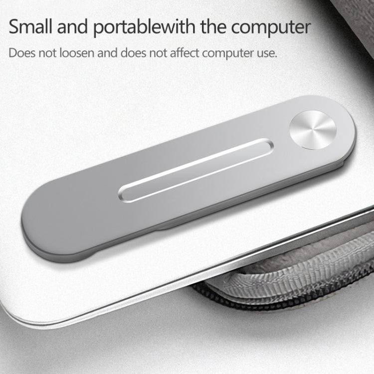 Universal Pasteable Aluminum Alloy Laptop Expansion Bracket Magnetic Suction Mobile Phone Bracket - Hand-Sticking Bracket by PMC TechLife | Online Shopping South Africa | PMC TechLife