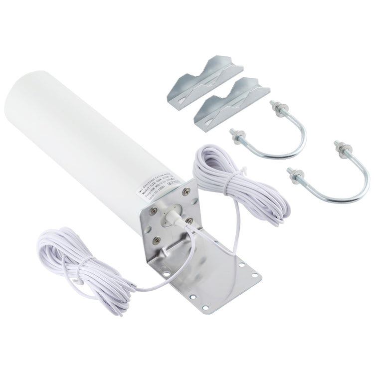 4G LTE WiFi 12DBi Omni External Barrel Antenna with TS9 Male(White) - SMA/RP-SMA Antenna by PMC TechLife | Online Shopping South Africa | PMC TechLife | Buy Now Pay Later Mobicred