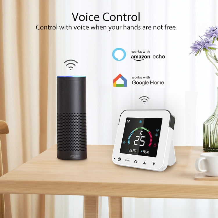 NEO NAS-RT01W WiFi Smart Color Screen Infrared Air Conditioner Controller Thermostat(White) - free shipping - PMC TechLife - Order now!