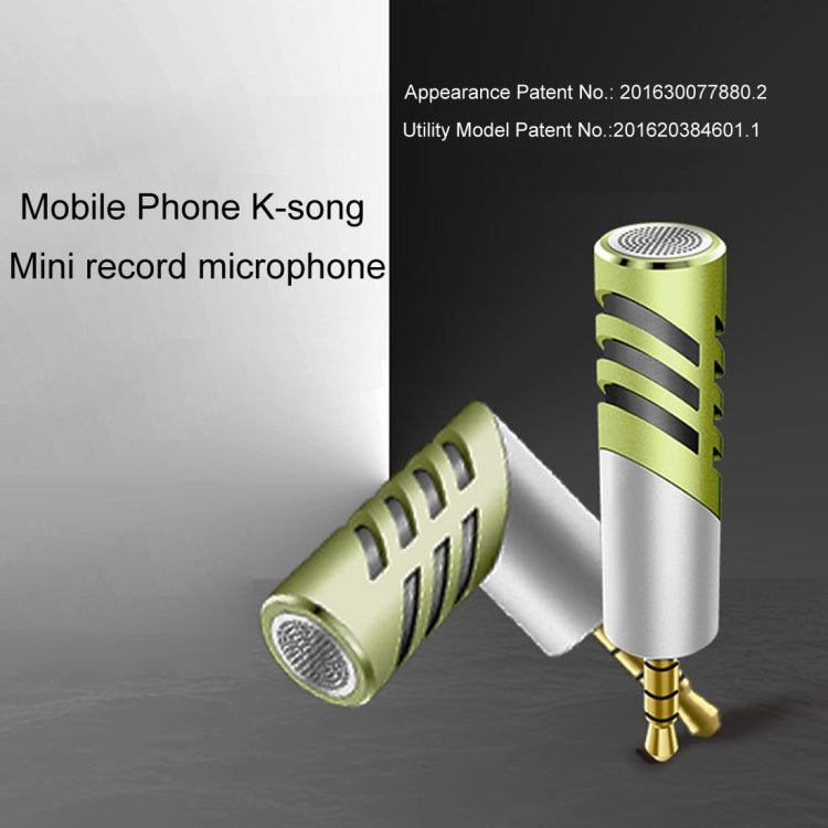 R1 Mini Condenser Record Microphone, For Smart Phones, Tablets and Other Audio Device with 3.5mm Earphone Port(Green) - Other Accessories by PMC Jewellery | Online Shopping South Africa | PMC Jewellery