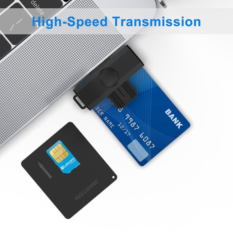 Rocketek CR318-C Type-C Smart Card / SIM / ID / CAC Card Reader - free shipping - PMC TechLife - Order now!