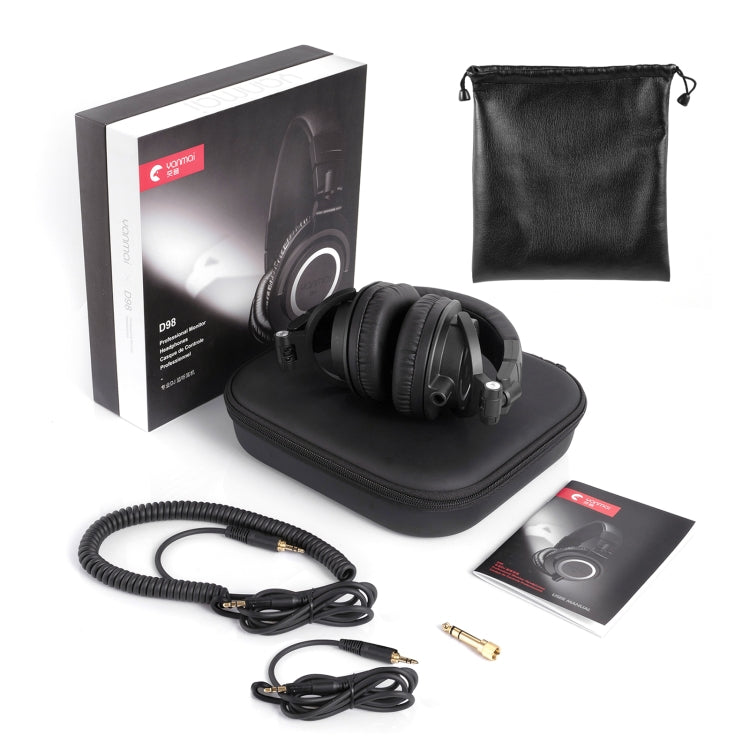 Yanmai D98 Professional Recording Monitor Headphone (Black) - Multimedia Headset by Yanmai | Online Shopping South Africa | PMC Jewellery