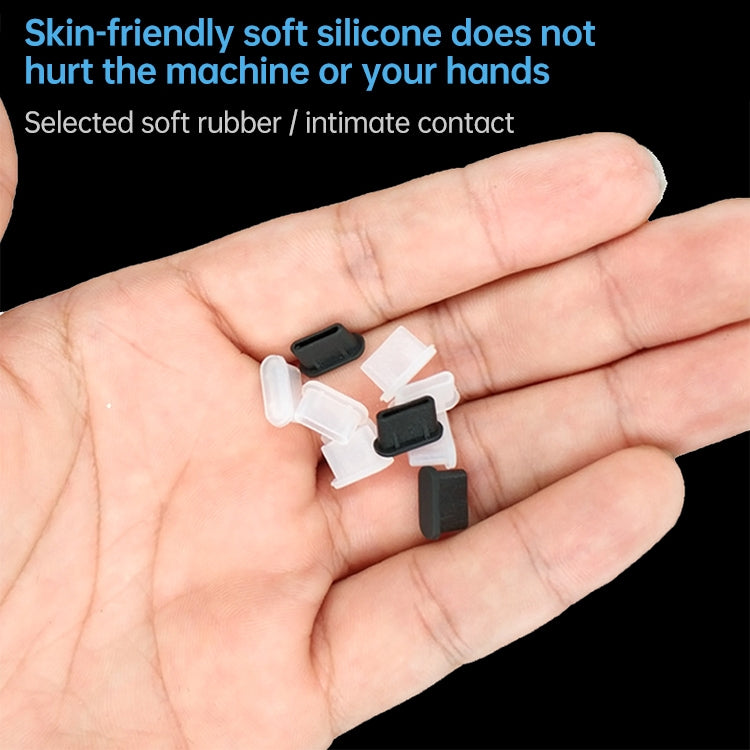20 PCS Silicone Anti-Dust Plugs for USB-C / Type-C Port(Black) - free shipping - PMC TechLife - Order now!