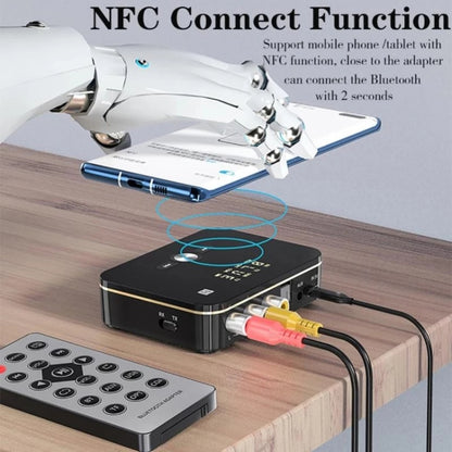 M8 NFC 2 in 1 NFC Optical Coaxial Bluetooth 5.0 Audio Transmitter Receiver with Digital Display - Audio Receiver Transmitter by PMC Jewellery | Online Shopping South Africa | PMC Jewellery