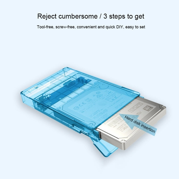 SEATAY HD213 Tool Free Screwless SATA 2.5 inch USB 3.0 Interface HDD Enclosure, The Maximum Support Capacity: 2TB(Black) - HDD Enclosure by PMC TechLife | Online Shopping South Africa | PMC TechLife