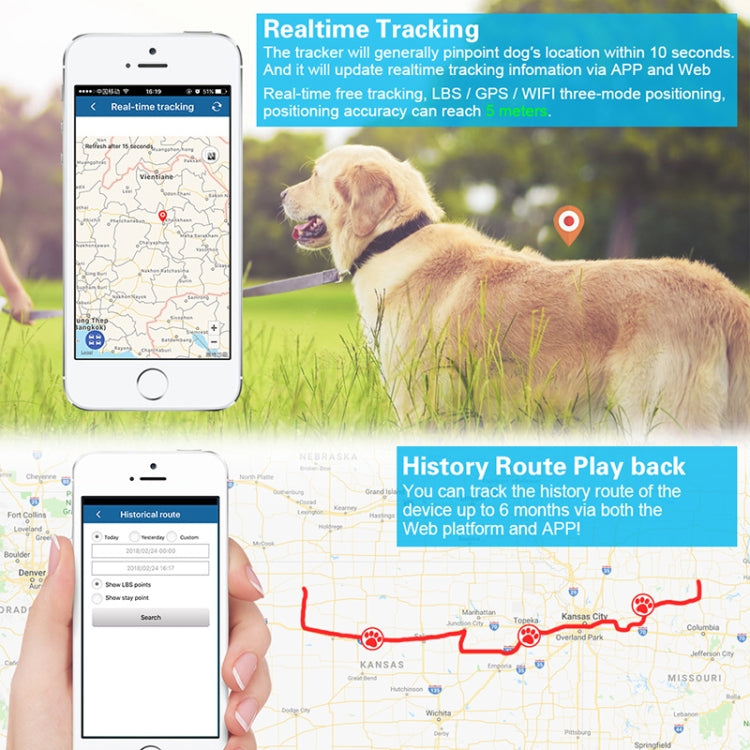 TKSTAR TK935 3000mAh GPS Pet Livestock Car Tracker IP65 Level Waterproof Locator(Black) - Pet Tracker by PMC TechLife | Online Shopping South Africa | PMC TechLife | Buy Now Pay Later Mobicred