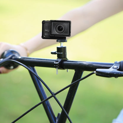 PULUZ Bike Aluminum Handlebar Tripod Ball Head Adapter Mount for GoPro HERO10 Black / HERO9 Black / HERO8 Black /7 /6 /5 /5 Session /4 Session /4 /3+ /3 /2 /1, DJI Osmo Action, Xiaoyi and Other Action Cameras - Stand by PULUZ | Online Shopping South Africa | PMC Jewellery | Buy Now Pay Later Mobicred