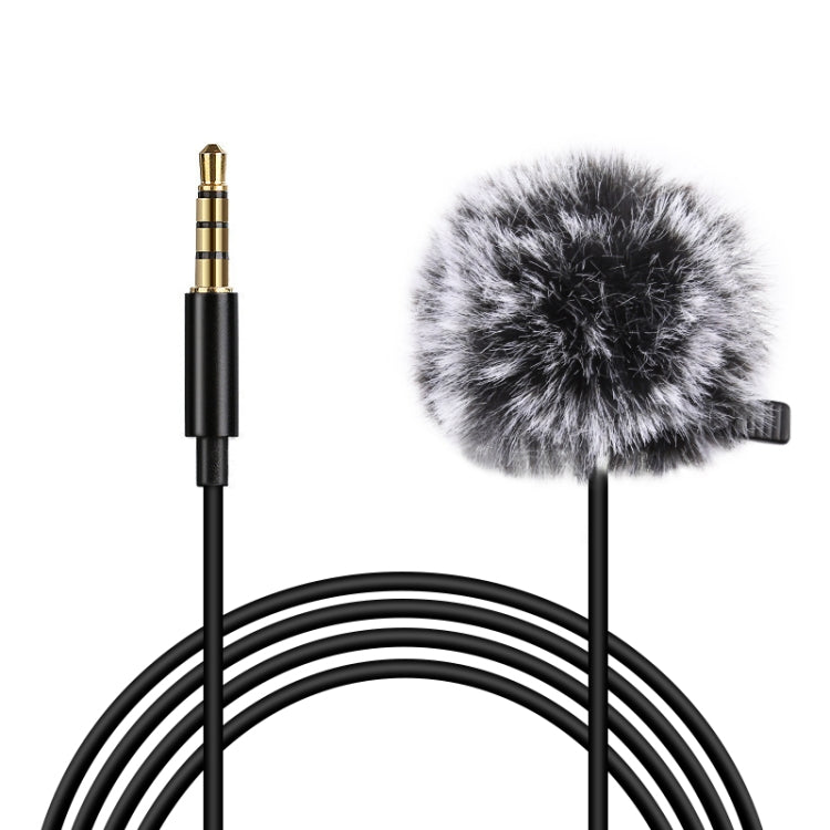 PULUZ 1.5m 3.5mm Jack Lavalier Wired Condenser Recording Microphone - Microphone by PULUZ | Online Shopping South Africa | PMC Jewellery