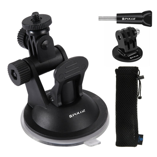 PULUZ Car Suction Cup Mount with Screw & Tripod Mount Adapter & Storage Bag for GoPro Hero11 Black / HERO10 Black /9 Black /8 Black /7 /6 /5 /5 Session /4 Session /4 /3+ /3 /2 /1, DJI Osmo Action and Other Action Cameras - Holder by PULUZ | Online Shopping South Africa | PMC Jewellery