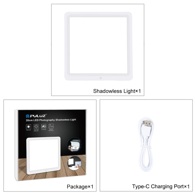 PULUZ 20cm LED Shadowless Light Pad for Photo Studio Box - free shipping - PMC TechLife - Order now!