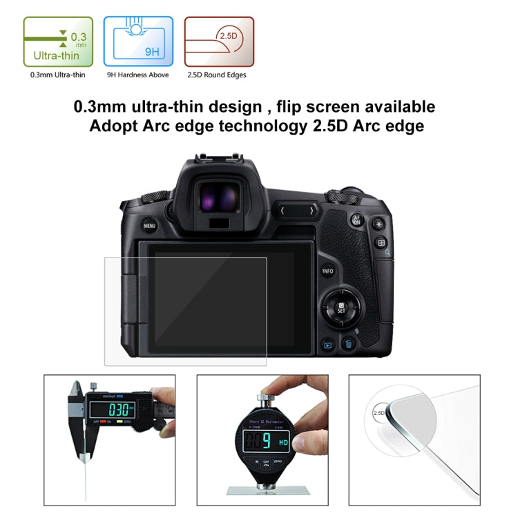 PULUZ 2.5D 9H Tempered Glass Film for Canon EOS R, Compatible with Panasonic S1/ S1R, Sigma FP - Camera Screen Guard by PULUZ | Online Shopping South Africa | PMC TechLife | Buy Now Pay Later Mobicred