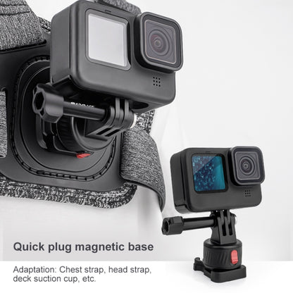 PULUZ Action Camera Quick Release Magnetic Base Adapter (Black) - Connection Mount by PULUZ | Online Shopping South Africa | PMC Jewellery