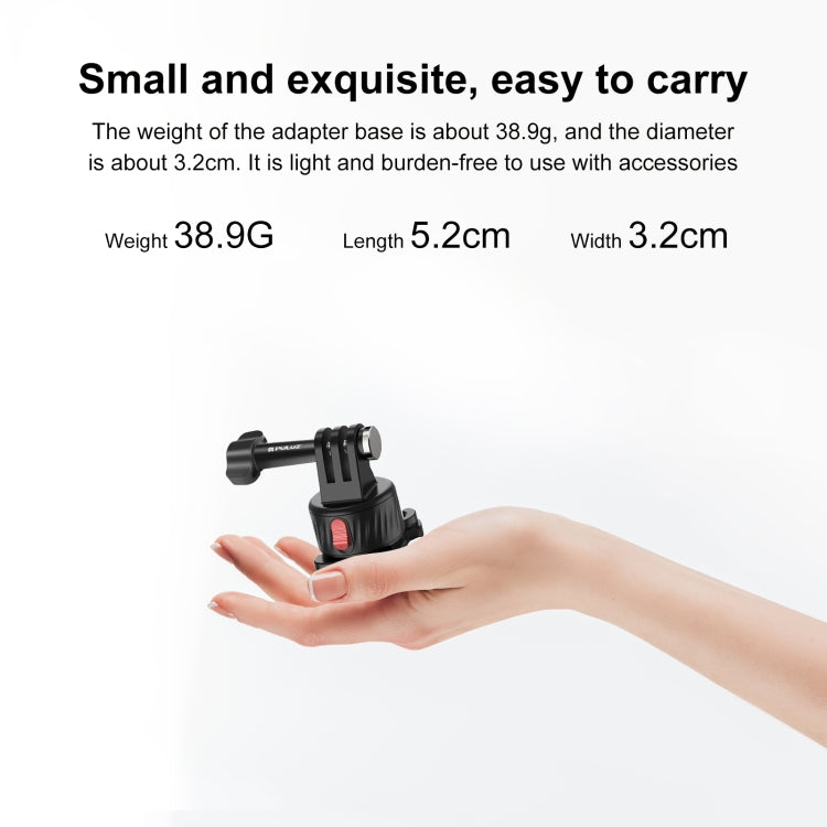 PULUZ Action Camera Quick Release Magnetic Base Adapter (Black) - Connection Mount by PULUZ | Online Shopping South Africa | PMC TechLife | Buy Now Pay Later Mobicred