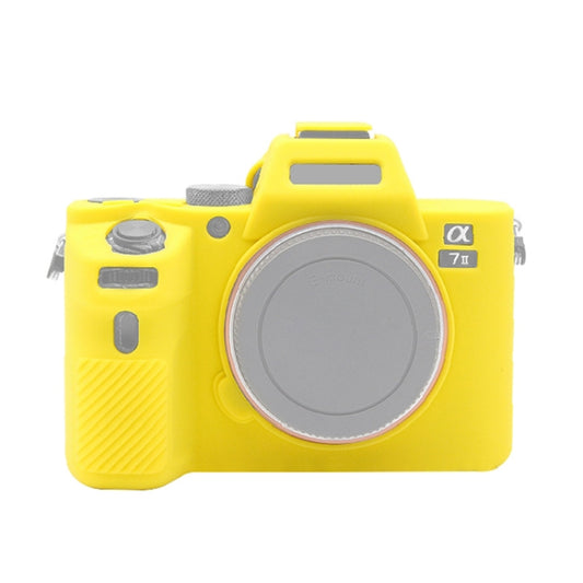 PULUZ Soft Silicone Protective Case for Sony ILCE-7MII / 7SMII / 7RMII(Yellow) - Protective Case by PULUZ | Online Shopping South Africa | PMC Jewellery | Buy Now Pay Later Mobicred