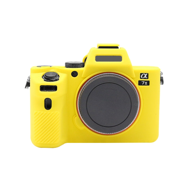 PULUZ Soft Silicone Protective Case for Sony ILCE-7MII / 7SMII / 7RMII(Yellow) - Protective Case by PULUZ | Online Shopping South Africa | PMC TechLife | Buy Now Pay Later Mobicred