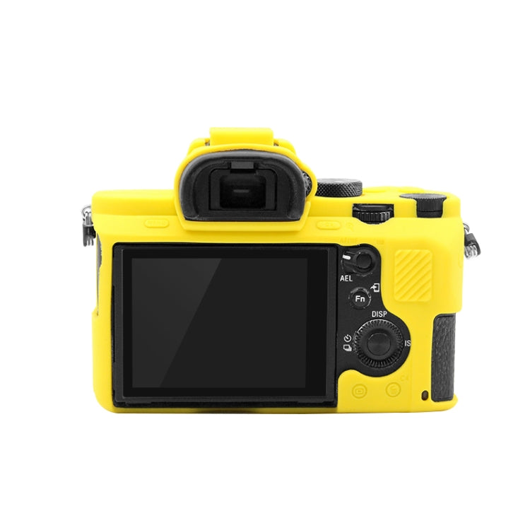 PULUZ Soft Silicone Protective Case for Sony ILCE-7MII / 7SMII / 7RMII(Yellow) - Protective Case by PULUZ | Online Shopping South Africa | PMC TechLife | Buy Now Pay Later Mobicred