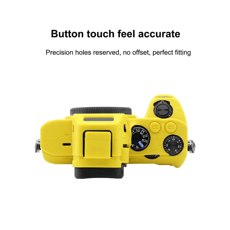 PULUZ Soft Silicone Protective Case for Sony ILCE-7MII / 7SMII / 7RMII(Yellow) - Protective Case by PULUZ | Online Shopping South Africa | PMC TechLife | Buy Now Pay Later Mobicred