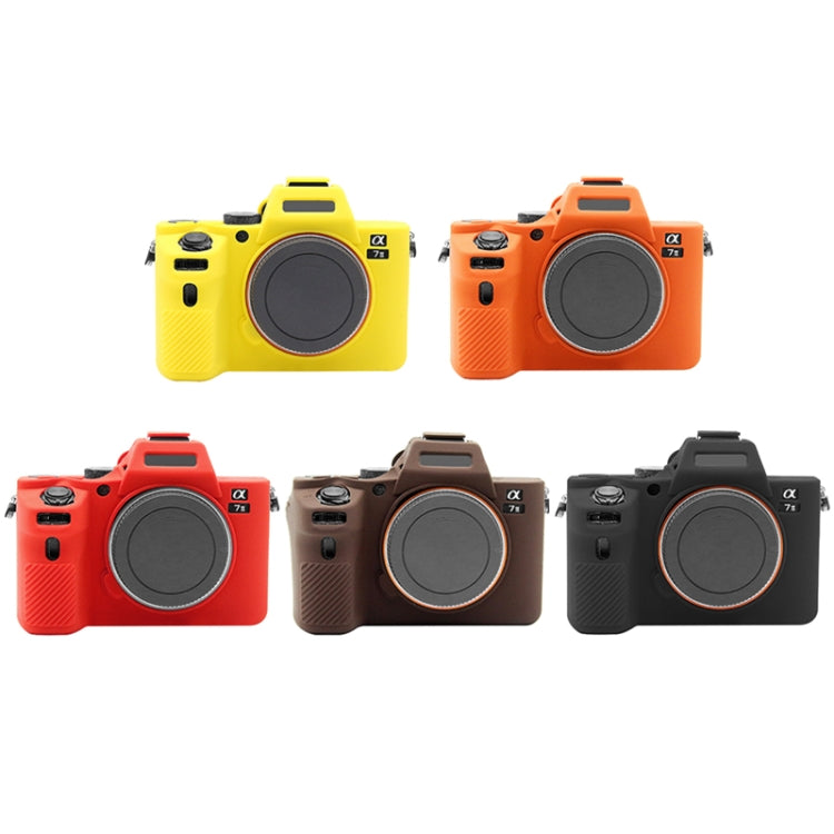PULUZ Soft Silicone Protective Case for Sony ILCE-7MII / 7SMII / 7RMII(Yellow) - Protective Case by PULUZ | Online Shopping South Africa | PMC TechLife | Buy Now Pay Later Mobicred