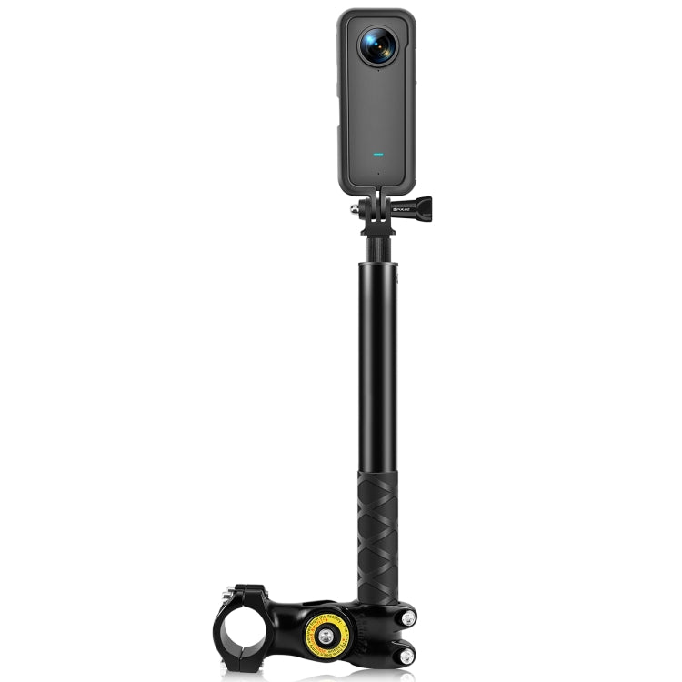 PULUZ Motorcycle Bicycle Handlebar Fixture Mount Camera Bracket Adapter with Monopod Stand - free shipping - PMC TechLife - Order now!