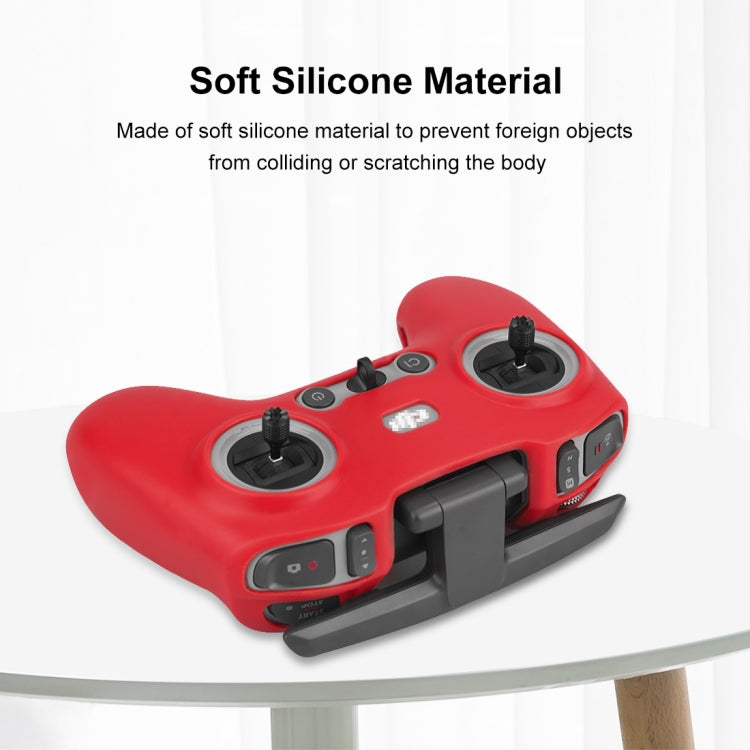 For DJI FPV Combo Remote Control PULUZ Silicone Protective Case(Red) -  by PULUZ | Online Shopping South Africa | PMC TechLife