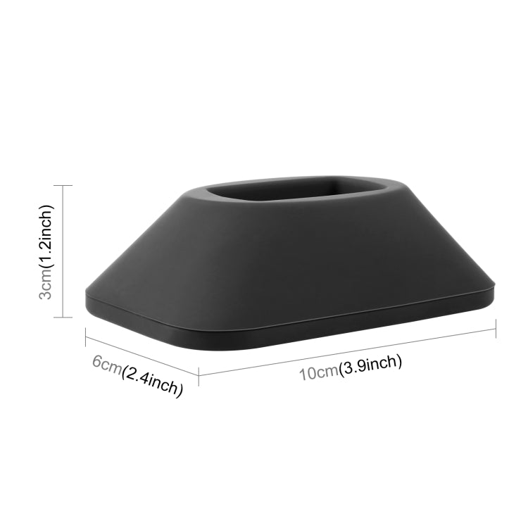 For Insta360 X3 PULUZ Silicone Base Desktop Stand(Black) - Mount & Holder by PULUZ | Online Shopping South Africa | PMC Jewellery