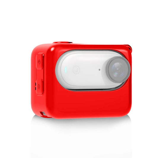 For Insta360 GO 3 PULUZ Camera Charging Case Silicone Case (Red) - Case & Bags by PULUZ | Online Shopping South Africa | PMC Jewellery