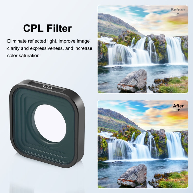 PULUZ Action Camera CPL Lens Filter For GoPro Hero11 Black / Hero11 Black mini / HERO10 Black / HERO9 Black - Lens Filter by PULUZ | Online Shopping South Africa | PMC Jewellery
