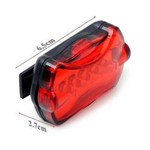 5 LED Water Resistant Bike Bicycle Head Light+ Rear Safety Flashlight - Taillights by PMC TechLife | Online Shopping South Africa | PMC TechLife