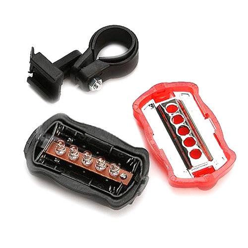 5 LED Water Resistant Bike Bicycle Head Light+ Rear Safety Flashlight - Taillights by PMC TechLife | Online Shopping South Africa | PMC TechLife