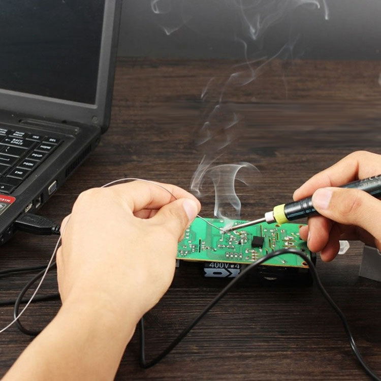 Portable USB Powered Soldering Iron Pen 5V 8W Long Life Tip + Touch Switch Protective Cap Auto Shut Off 25 second - free shipping - PMC TechLife - Order now!