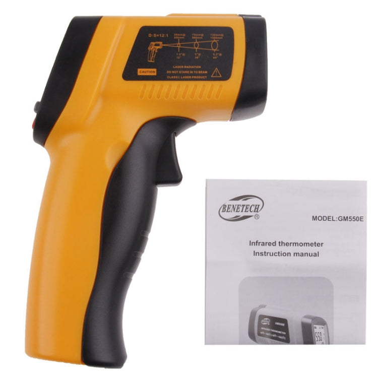 BENETECH GM550E Digital Infrared Thermometer(Yellow) - Digital Thermometer by BENETECH | Online Shopping South Africa | PMC TechLife | Buy Now Pay Later Mobicred