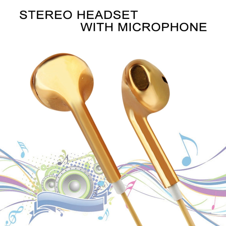 3.5mm Stereo Electroplating Wire Control Earphone for Android Phones / PC / MP3 Player / Laptops(Silver) - In Ear Wired Earphone by PMC TechLife | Online Shopping South Africa | PMC TechLife