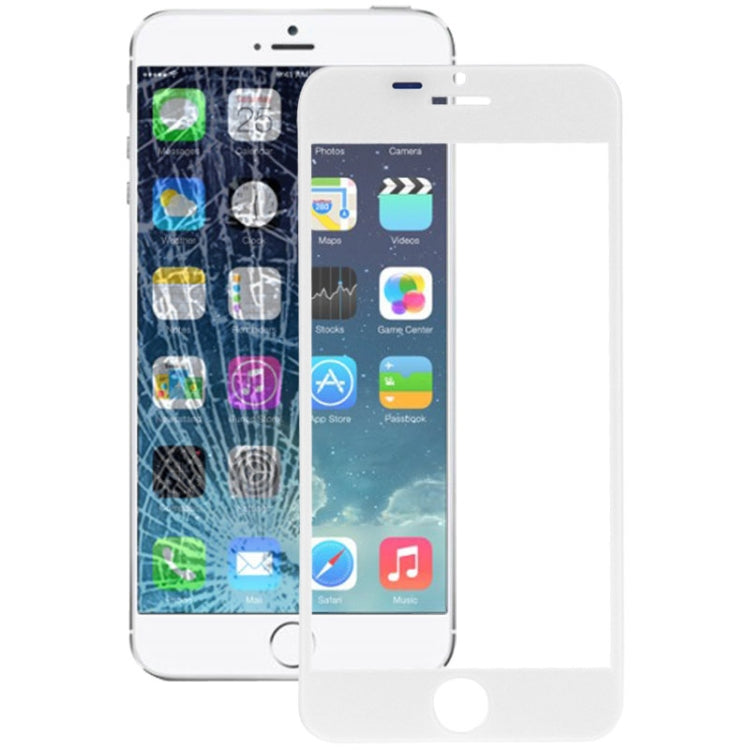 Front Screen Outer Glass Lens for iPhone 6(White) - iPhone 6/6 Plus Parts by PMC TechLife | Online Shopping South Africa | PMC TechLife