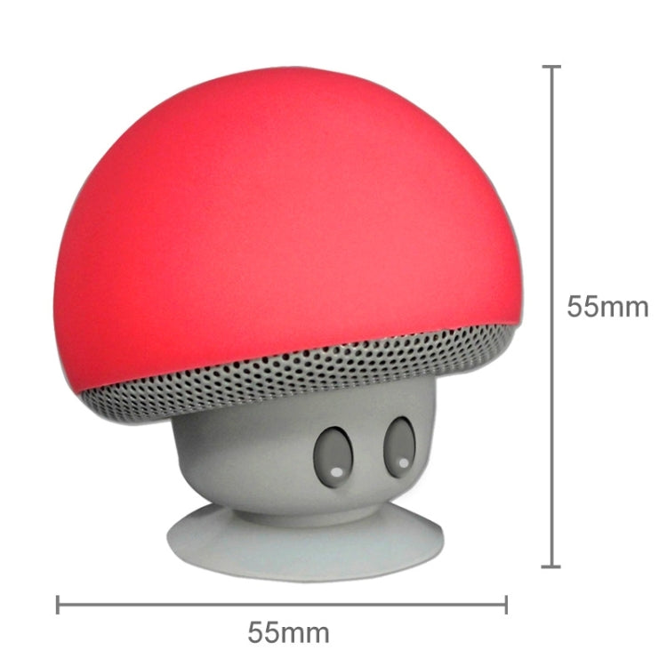 Mushroom Shape Bluetooth Speaker with Suction Holder(Red) - Desktop Speaker by PMC Jewellery | Online Shopping South Africa | PMC Jewellery