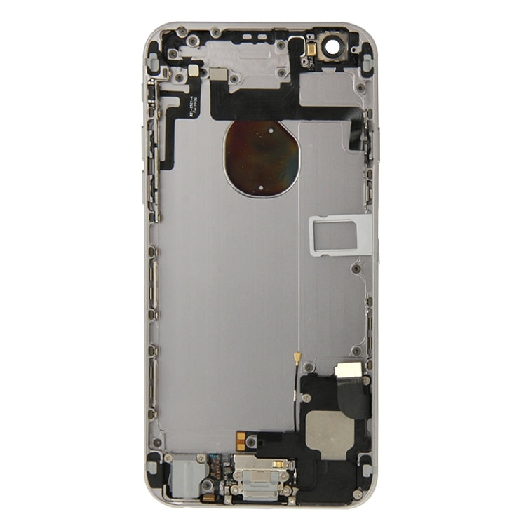Full Housing Back Cover with Power Button & Volume Button Flex Cable & Charging Port Flex Cable & Speaker Ringer Buzzer for iPhone 6(Grey) - iPhone 6/6 Plus Parts by PMC TechLife | Online Shopping South Africa | PMC TechLife