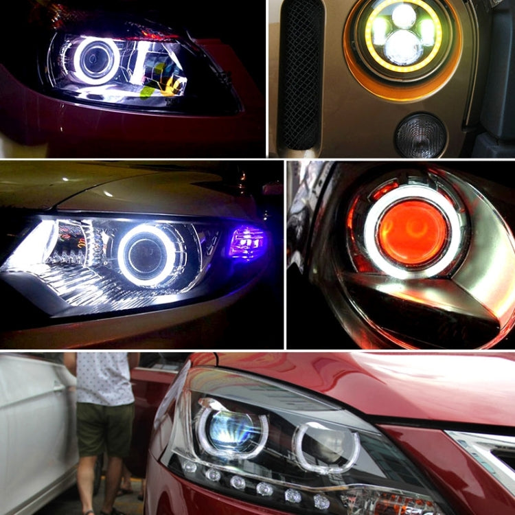 70mm 5W 180LM Angel Eyes Circles Car Headlight White Light COB LED Lights for Vehicles, DC 12-24V - Eagle Eye Lamps by PMC Jewellery | Online Shopping South Africa | PMC Jewellery