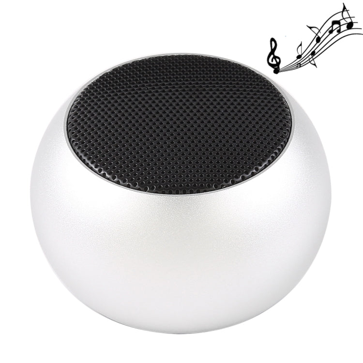 Mini Metal Wireless Bluetooth Speaker,  Hands-free, LED Indicator(Silver) - Desktop Speaker by PMC TechLife | Online Shopping South Africa | PMC TechLife