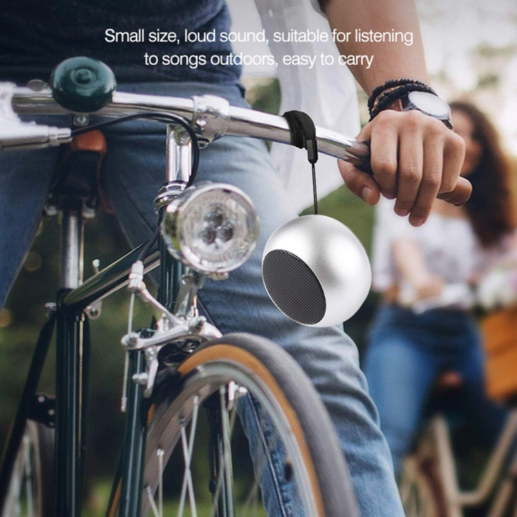 Mini Metal Wireless Bluetooth Speaker,  Hands-free, LED Indicator(Silver) - Desktop Speaker by PMC TechLife | Online Shopping South Africa | PMC TechLife