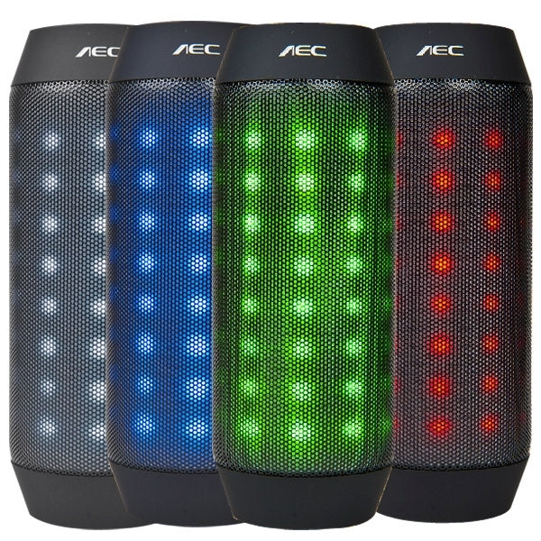 AEC BQ-615 Pulse Portable Bluetooth Streaming Speaker with Built-in LED Light Show & Mic, For iPhone, Galaxy, Sony, Lenovo, HTC, Huawei, Google, LG, Xiaomi, other Smartphones and all Bluetooth Devices(Black) - Desktop Speaker by AEC | Online Shopping South Africa | PMC Jewellery | Buy Now Pay Later Mobicred