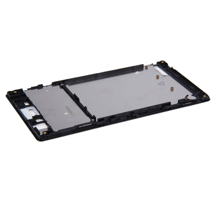 Front Housing  with Adhesive Sticker for Sony Xperia T3(Black) - Frame Bezel Plate by PMC TechLife | Online Shopping South Africa | PMC TechLife
