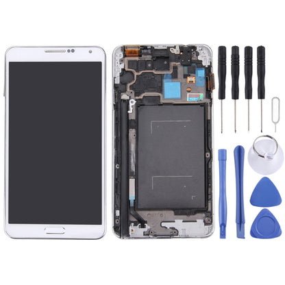 Original LCD Display + Touch Panel with Frame for Galaxy Note III / N900(White) - LCD Screen by PMC Jewellery | Online Shopping South Africa | PMC Jewellery