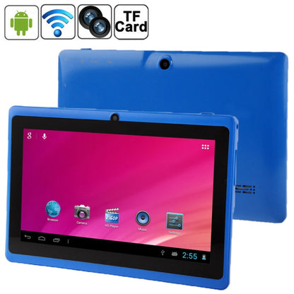 Q88 Tablet PC, 7.0 inch, 1GB+8GB, Android 4.0, 360 Degree Menu Rotate, Allwinner A33 Quad Core up to 1.5GHz, WiFi, Bluetooth(Blue) - 7.0-8.0 inch by PMC Jewellery | Online Shopping South Africa | PMC Jewellery