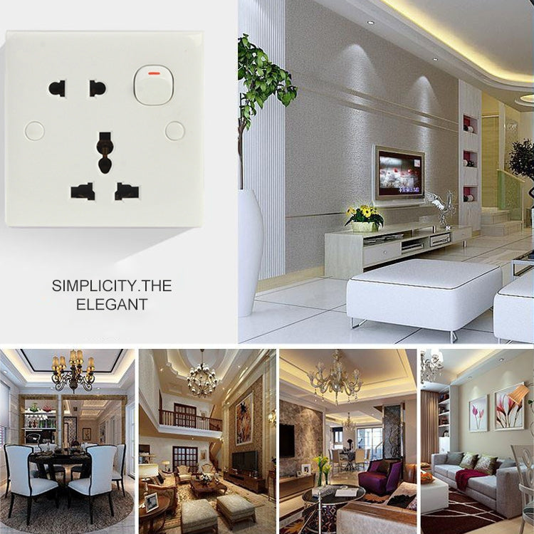 Electric Wall Switch and Socket, EU / AU / US Plug Socket with 1 Switch -  by PMC TechLife | Online Shopping South Africa | PMC TechLife | Buy Now Pay Later Mobicred