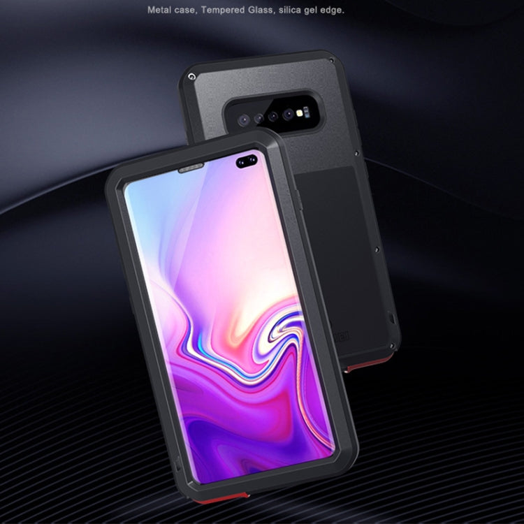 LOVE MEI Powerful Dustproof Shockproof Splashproof Metal + Silicone Combination Case for Galaxy S10+ (White) - Galaxy Phone Cases by LOVE MEI | Online Shopping South Africa | PMC TechLife | Buy Now Pay Later Mobicred