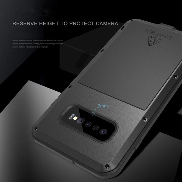 LOVE MEI Powerful Dustproof Shockproof Splashproof Metal + Silicone Combination Case for Galaxy S10+ (White) - Galaxy Phone Cases by LOVE MEI | Online Shopping South Africa | PMC TechLife | Buy Now Pay Later Mobicred