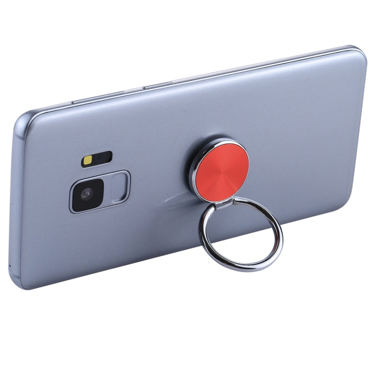 Universal CD Pattern Metal Mobile Phone Ring Holder(Red) - Ring Holder by PMC TechLife | Online Shopping South Africa | PMC TechLife