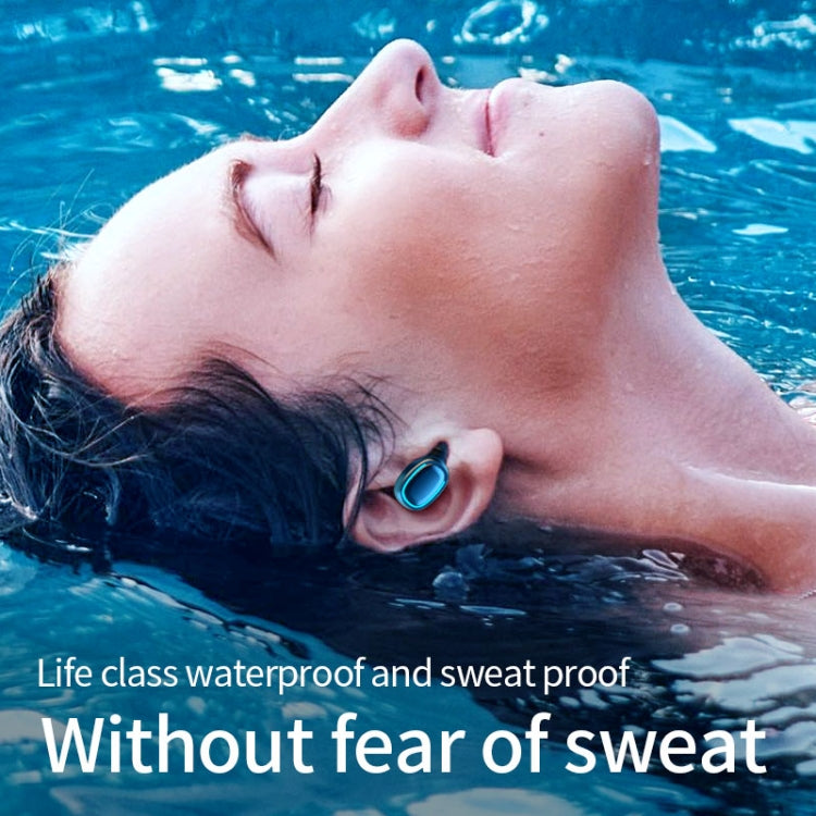 C1 Bluetooth 5.0 TWS Circular Chimney Touch Digital Display True Wireless Bluetooth Earphone with Charging Box(White) - TWS Earphone by PMC TechLife | Online Shopping South Africa | PMC TechLife