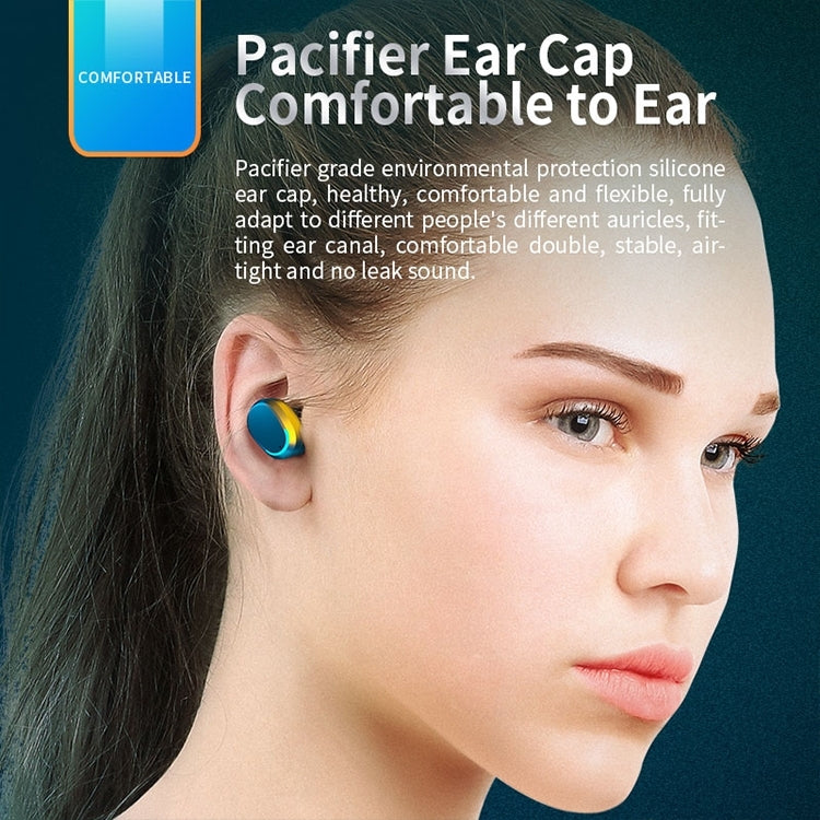 M8 Bluetooth 5.0 TWS Touch Digital Display True Wireless Bluetooth Earphone with Charging Box(White) - TWS Earphone by PMC TechLife | Online Shopping South Africa | PMC TechLife