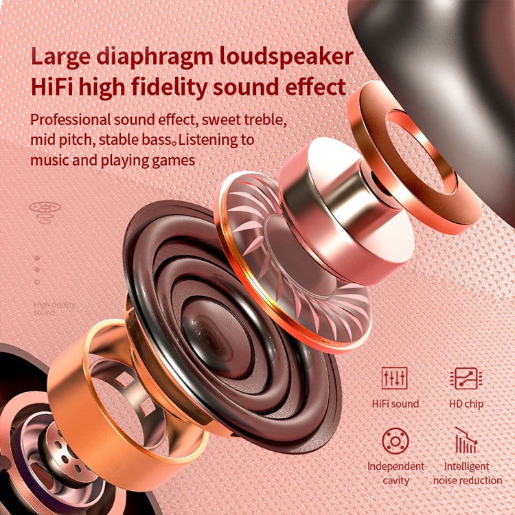 T2 Bluetooth 5.0 TWS Touch Digital Display True Wireless Bluetooth Earphone with Charging Box(White) - TWS Earphone by PMC TechLife | Online Shopping South Africa | PMC TechLife