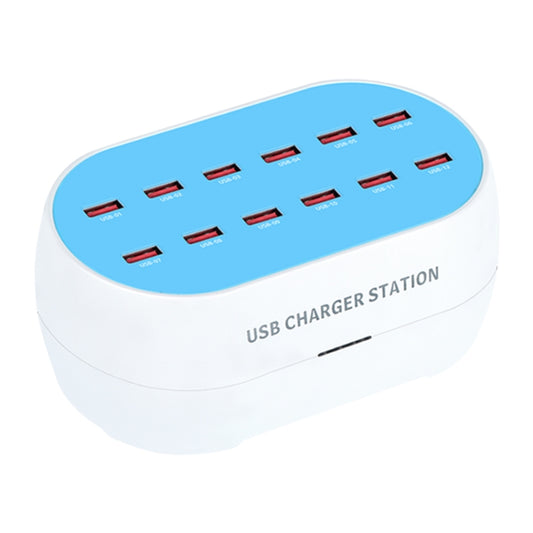 830-12 120W 12 USB Ports Multifunction Smart Charger Station AC100-240V, US Plug(White) - Multifunction Charger by PMC Jewellery | Online Shopping South Africa | PMC Jewellery